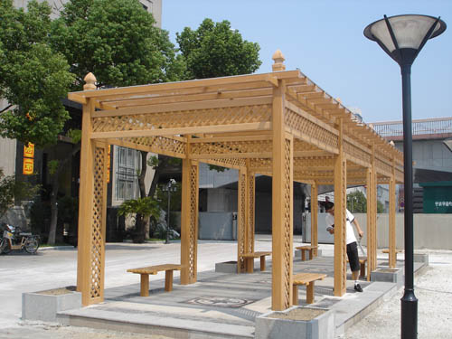 东胜防腐木花架